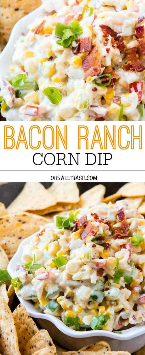 Ranch Corn Dip, Crockpot Corn Dip, Cold Corn Dip, Savoury Dips, Ranch Corn, Crockpot Corn, Appetizer Recipes Cold, Dip Video, Reuben Dip