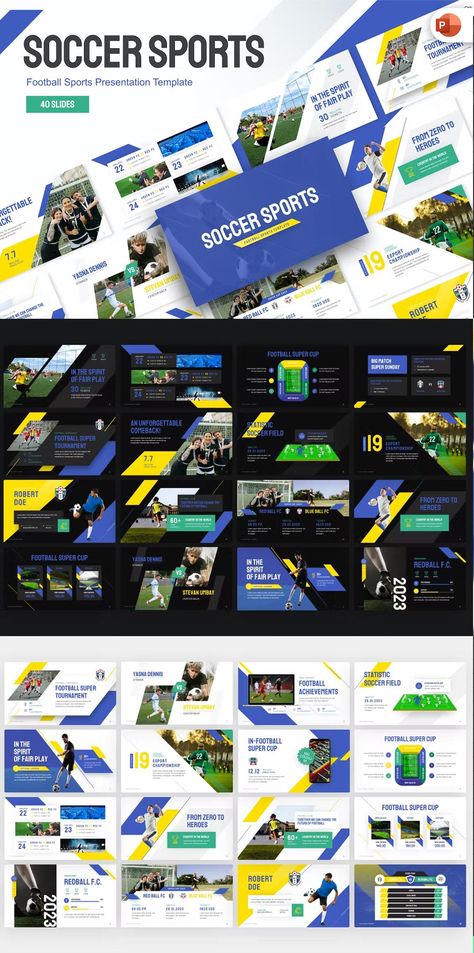 Sports Creative, Creative Powerpoint Presentations, Zero The Hero, Soccer Sports, Powerpoint Presentation Design, Presentation Design Template, Creative Powerpoint Templates, Creative Powerpoint, Powerpoint Presentation Templates