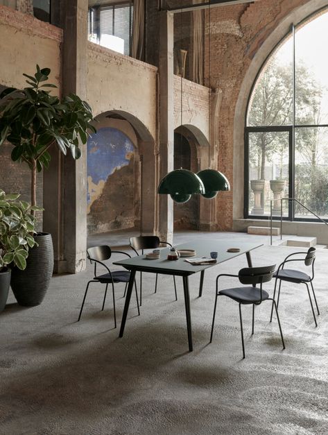 Elegant new designs from Danish brand &tradition for 2018 - cate st hill Pavilion Chair, Flowerpot Pendant, Unique Pendant Lights, Modern Restaurant, Verner Panton, Retro Lamp, George Nelson, Suspension Design, Restaurant Interior Design