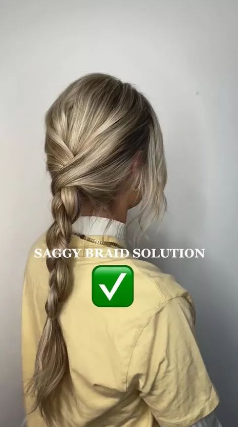 Jaw Clip Hairstyles, Braid Hack, Loose Braid Hairstyles, Single Braids Hairstyles, How To Make Braids, Simple Braid, Basic Hairstyles, Quick Braids, Braiding Your Own Hair