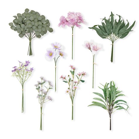 PRICES MAY VARY. Package Including: 52pcs with 9 kinds greenery for centerpieces; Artificial willow leaves×20pcs, eucalyptus leaves×9pcs, purple androsace×5pcs, light purple daisy×4pcs, light purple peony×3pcs, light purple hydrangea×3pcs, sunflower daisies×3pcs, willow leaves×3pcs, morning glory×2pcs. Premium Material: TINGE TIME Flowers Artificial Greenery Stems' leaves and flowers are made with high-quality materials that give artificial greenery bulk a realistic look and feel, perfect for cr Purple And Green Balloon Arch, Hobby Lobby Flower Arrangements, Green And Purple Wedding Decor, Greenery For Centerpieces, Stem Boxes, Floral Arrangement Wedding, Purple And Green Wedding, Book Centerpieces, Centerpieces Floral