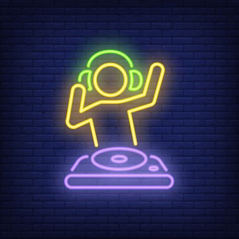 Blind Test, Dj Mixer, Dj Art, Dj Logo, Neon Logo, Bar Logo, Dj Party, Neon Design, Neon Aesthetic