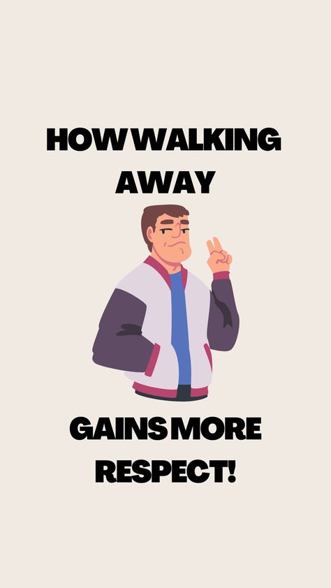 Learn how to gain respect and set boundaries by walking away. Understand why walking away is not disrespectful and how to bring your power back. How To Gain Respect, Power Back, How To Gain, Set Boundaries, Respect Yourself, Self Respect, Boundaries, Walking, Bring It On