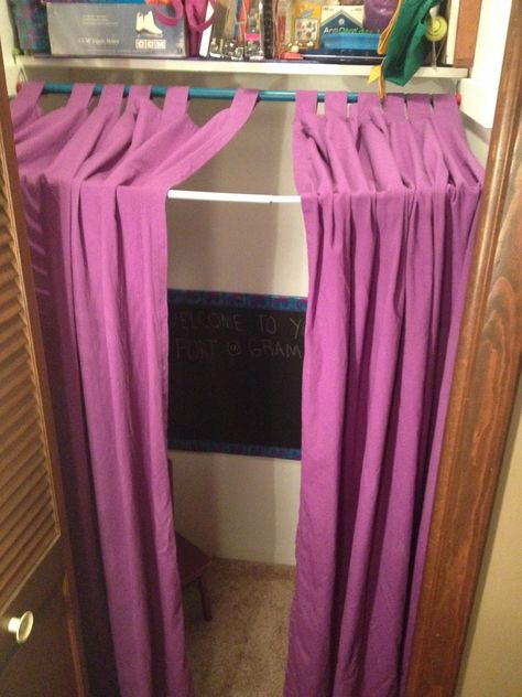 Closet Fort Ideas, Closet Fort For Kids, Closet Fort, Diy Fort, Newport House, Play Fort, Kid's Playroom, Princess Closet, Kids Forts