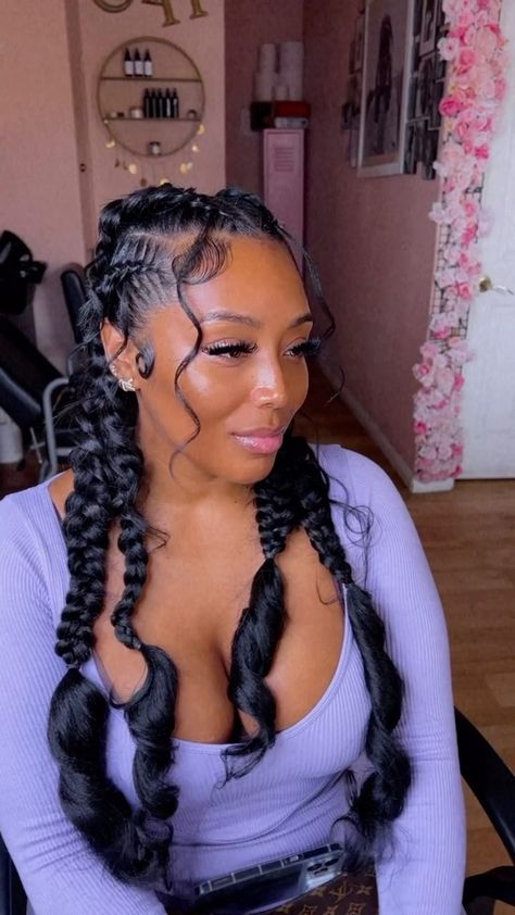 🤌🏾🤌🏾🤌🏾 | Instagram Hair Over 40 Look Younger, Twisted Braid Hairstyles, Two Braids Hairstyles, Braid Hairstyles Ideas, Twisted Braid, Curled Ends, Ashley Young, Feed In Braids Hairstyles, Braided Cornrow Hairstyles