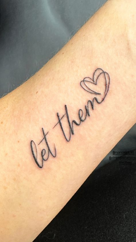 Let Them Tattoo Arm, Let Them Tattoo Ideas, Let Them Tattoo, Whimsical Florals, Random Tattoos, Meaning Tattoos, Tattoos Aesthetic, Simple Tattoos For Women, Guys Tattoos