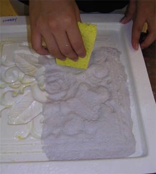 PaperMakingCasting Modeling Clay Recipe, Kids Printmaking, Cast Paper, Paper Casting, Paper Making Process, Polymer Clay Recipe, Clay Recipe, Handmade Paper Art, Pulp Paper