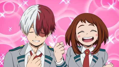 Mha Screencaps Todoroki, Mha Screencaps For Oc, Todoroki And Uraraka, Uraraka Screencaps, My Hero Academia Screencaps, Mha Base, Screencaps Mha, Bnha Screencaps, Mha Screencaps