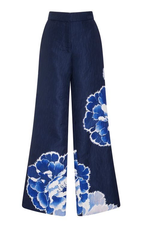 Click product to zoom Fancy Pants Outfit, Floral Trousers, Josie Natori, Modest Fits, Pants Women Fashion, Flared Trousers, Fashionista Clothes, Work Wear Women, Work Wardrobe