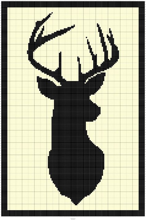 Are you ready to embark on a creative journey and craft a unique masterpiece that combines the beauty of nature with the art of stitching? Look no further! Introducing our Deer Head with Antlers Crochet and Cross Stitch Chart - the perfect template for bringing a touch of rustic elegance to your handcrafted projects.   Digital Download: This listing is for a downloadable PDF file, which means you can get started on your project instantly. No waiting for shipping - just download, print, and start stitching or crocheting right away! Versatile crafting: Whether you're a crochet enthusiast, a knitting aficionado, or a cross-stitch pro, our Deer Head with Antlers chart is designed to accommodate various crafting techniques. Get creative with your choice of yarn and colors to make a truly one-of Crochet Deer Blanket, Crochet Antlers, Deer Template, Deer Cross Stitch, Crochet Deer, Super Chunky Yarn, Cozy Throw Blanket, Muted Color Palette, Afghan Pattern