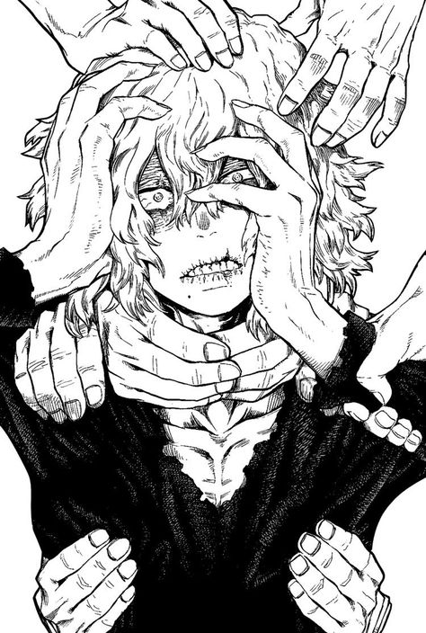 Tomura Shigaraki, My Hero, Anime Character, Hero Academia, My Hero Academia, Fanfiction, Wattpad, Feel Free, Black And White