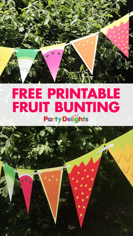 Planning a summer party? Download our free printable fruit bunting - a fun summer party decoration that's low cost and super easy to put together. Tutti Fruity Party, Fruit Party Decorations, Twotti Fruity, Tutti Frutti Birthday Party, Watermelon Candy, Tutti Frutti Party, Fruit Birthday Party, Cooking Party, Gratis Printables