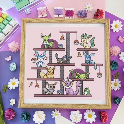 Geeky Cross Stitch Patterns, Stitch Games, Geeky Cross Stitch, Pokemon Cross Stitch, Colourful Cross Stitch, Big Cross, Cross Stitch Fonts, Textile Art Embroidery, Subversive Cross Stitch