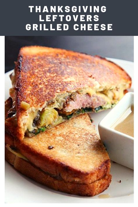 Thanksgiving Leftovers Grilled Cheese | If you've never loaded food straight from the fridge onto bread you've never really experienced Thanksgiving. But if you have had plenty of experience with the classic leftovers sandwich and want something more elevated, try pairing your leftovers with cheddar and griddling up a golden brown grilled cheese.	  #thanksgivingleftovers #leftoverrecipes #thanksgiving #seriouseats #recipes Thanksgiving Leftover Grilled Cheese, Loaded Food, Lunch Sandwich Recipes, Grilled Cheese Recipe, Thanksgiving Leftover, Thanksgiving Foods, Gourmet Grilled Cheese, Cooking Quotes, How To Cook Corn