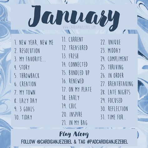 @Ryleigh2116 January Photo Challenge, January Fun, Prompt List, Photo A Day Challenge, Photo A Day Ideas, Photo Prompts, Instagram Challenge, Winter Photos, Winter Photo