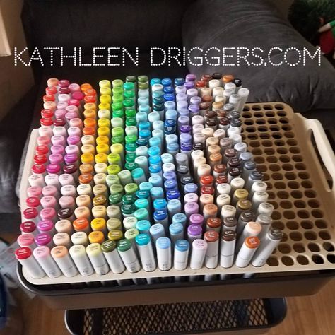 Copic Marker Storage, Marker Refill, Supply Organization, Ikea Raskog, Marker Holder, Marker Storage, Copic Sketch Markers, Pen Storage, Copic Marker