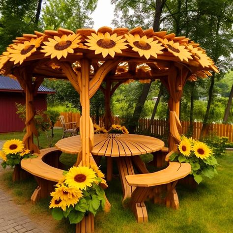 Sunflower Picnic, Indian Bedroom Design, Sitting Room Interior Design, Sunflower Room, Backyard Table, Monique Lula, Sunflower Home Decor, Modern Restaurant Design, Fairy House Crafts