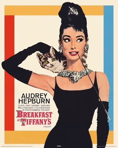 Breakfast At Tiffany's Poster, Audrey Hepburn Breakfast At Tiffanys, George Peppard, Sejarah Kuno, Exposition Photo, Celebrity Prints, Film Vintage, Rasy Koni, Retro Kunst