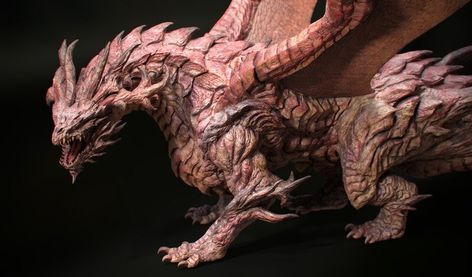 ArtStation - Dragon Fantasy Beasts, Creature Drawings, Dragon Artwork, Dragon Art, Fantasy Creatures, Art Design