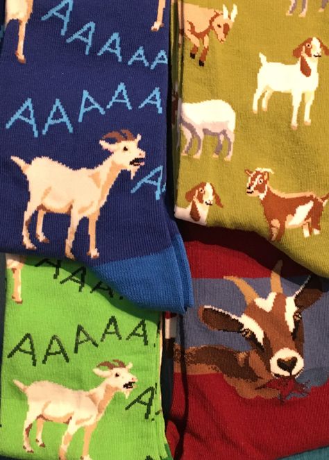 Goats Screaming, Goats Playing, Funny Goat, Animal Socks, Goats Funny, Socks Funny, Funky Socks, Fun Socks, Cat Socks