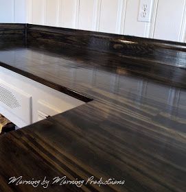 Morning by Morning Productions: DIY Kitchen Countertops Diy Wood Counters, Beautiful Countertops, Countertop Makeover, Diy Kitchen Countertops, Kitchen Counter Top, Diy Holz, Wood Counter, Up House, Wood Countertops