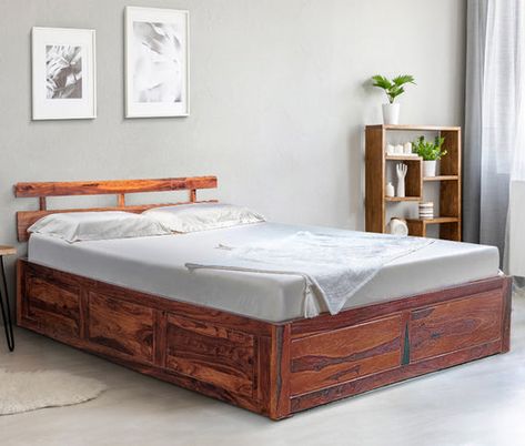 Buy King Size Wooden Beds online at affordable prices in India. Check out our collection of ⭐ king-size beds ⭐ storage beds & ⭐ without storage beds at the best prices from Duroflex. ⭐ No Cost EMI ⭐ Free Shipping Cot With Storage, Modern Storage Beds, Best Storage Beds, Bed Without Storage, Wooden King Size Bed, Bed Designs With Storage, Single Size Bed, Wood Bed Design, Bed Price