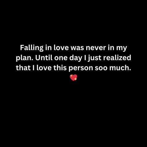 Falling in love was never in my plan. Until one day I just realized that I love this person soo much. I Just Realized, Falling In Love, One Day, Love This, In Love, Sparkle, I Love, How To Plan