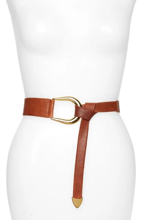 Sheila Knot Belt | Nordstrom Womens Belts Fashion, Knot Belt, Beautiful Belts, Belt Style, Belted Dress, Belt Size, Belts For Women, Leather Belt, Cognac