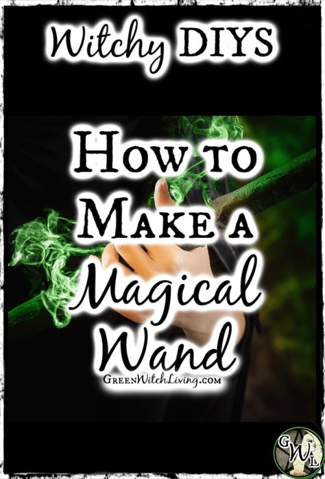 Witchy Diys, Magick Crafts, Wicca Wand, Wiccan Wands, Witchcraft Diy, Magical Wand, Powerful Spells, Witch Tools, Psychic Intuition