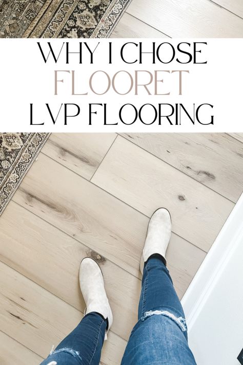 We installed luxury vinyl plank flooring. Here's why I chose Flooret's LVP flooring #lvpflooring Installing Lvp Over Hardwood, Nakan Signature Flooring, Luxury Vynle Flooring, Popular Vinyl Plank Flooring, Flooret Lvp, Vynil Plank, Light Luxury Vinyl Plank Flooring, White Oak Vinyl Plank Flooring, Vynal Flooring