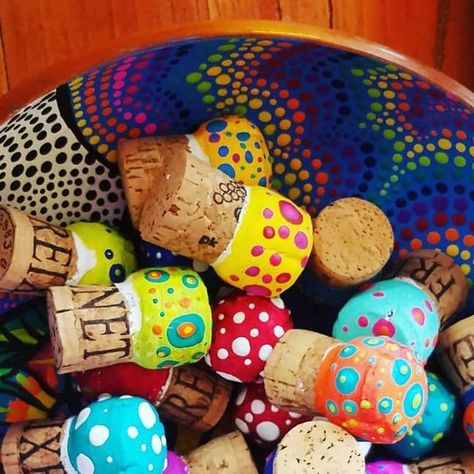 Amanda Graves on Instagram: "RECYCLED champagne cork mushrooms...destined to become keychains! #recycledcorks #recycledkeychain #craftfun #etsy #earthday2018" Cork Mushrooms, Paint Cork, Plant Diy, Cork Ideas, Champagne Corks, Cork Crafts, Diy Plants, Ceramic Clay, Earth Day