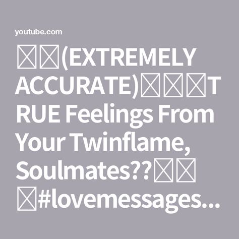 ♾️🧿(EXTREMELY ACCURATE)💌🫶🌹TRUE Feelings From Your Twinflame, Soulmates??💚❤️💛#lovemessages #soulmate Girl Tips, True Feelings, Twin Flame, Love Messages, Soulmate, Need To Know, Meant To Be, Feelings