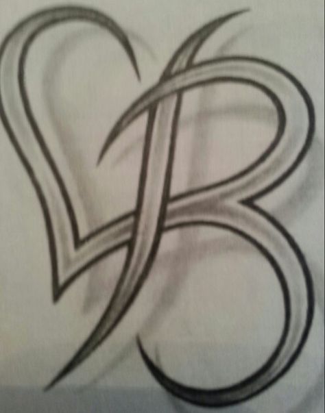 B and heart tattoo - Jonathan Harris design I am too chicken to get one but I do like this Letter B Tattoo, Heart Font, Graffiti Lettering Fonts, Cute Date Ideas, B Tattoo, Drawing Letters, Top Tattoos, Graffiti Drawing, Family Tattoos