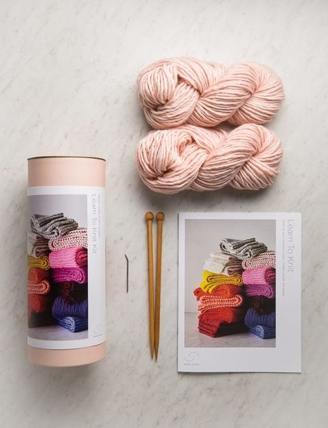 The Best Knitting Kits for All Beginners | Martha Stewart Arm Knitting Blanket, Bamboo Knitting Needles, Purl Bee, Learn To Knit, Knitting Kit, Candle Making Kit, Purl Soho, Vogue Knitting, Finger Knitting