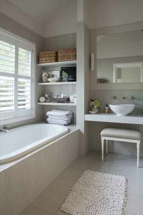 Bath Under Window, Shower Over Bath, New House Bathroom, Bathroom Light, Unique Bathroom, Bathroom Inspiration Decor, Big Bathrooms, Upstairs Bathrooms, Bathroom Storage Cabinet