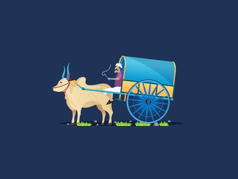 Bullock Cart Indian, Bullock Cart Drawing, Macrame Things, Bullock Cart, Boy Cartoon Characters, Painting Books, Myanmar Art, Shiva Songs, Indian Illustration