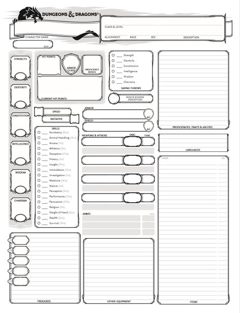 Character Creation Sheet, 5e Character Sheet, Dragon Classes, Dungeons And Dragons Books, Dnd Wizard, Dnd Character Sheet, Character Sheet Template, Dungeon Master's Guide, One D