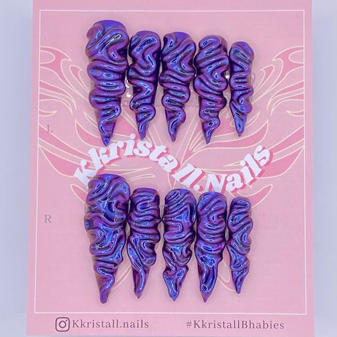 Gory Nails, Drag Nails, 3d Gel Nails, Asian Nail Art, Alien Nails, Witch Nails, Business Nails, Chrome Nail Art, Nail Business