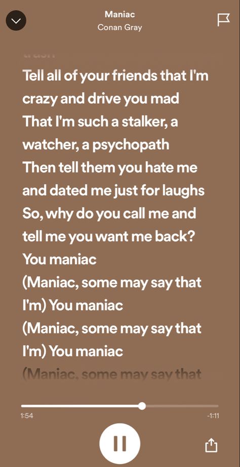 maniac by conan gray Maniac Conan Gray Lyrics, Maniac Lyrics, Maniac Song, Maniac Conan Gray, Conan Grey, Posters Minimalist, Iphone Music, Film Posters Minimalist, Music Taste