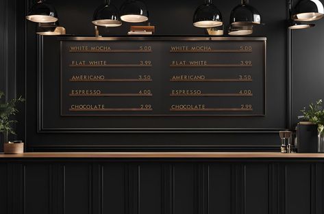 Cafe menu boards