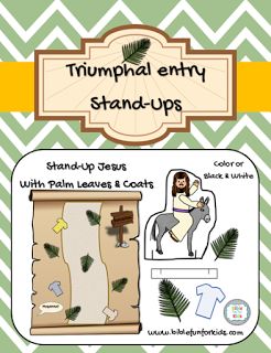 4.12.A Triumphal Entry of Jesus Triumphal Entry Craft, Lesson For Preschoolers, The Triumphal Entry, Preschool Bible Activities, Triumphal Entry, Sunday School Projects, Easter Sunday School, Preschool Bible Lessons, Kids Sunday School Lessons