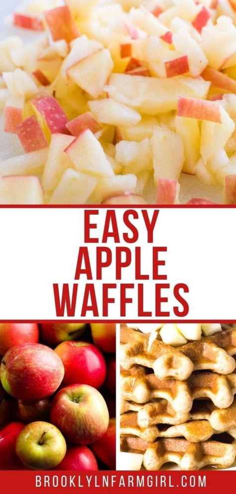 Healthy Apple Waffles, Apple Waffles Recipe, Apple Waffles Cinnamon, Waffle Recipe For 2, Apple Cinnamon Waffles Recipes, Apple Waffle Recipe, Waffle Pancakes, Cinnamon Waffles Recipe, Waffles Healthy