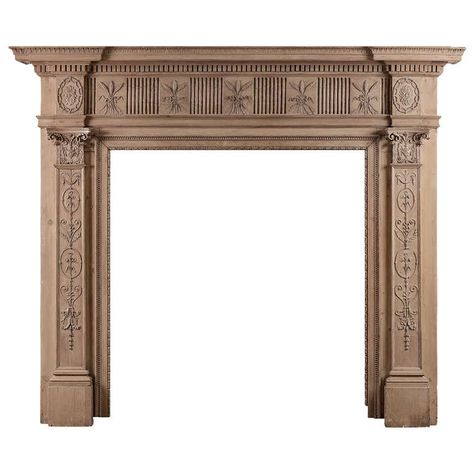 Wood Fireplace Surrounds, Georgian Fireplaces, Antique Fireplace Mantels, Jewelry Store Interior, Fireplace Mantel Shelf, Marble Fireplace Surround, Youtube Ideas, Limestone Fireplace, Adam Style