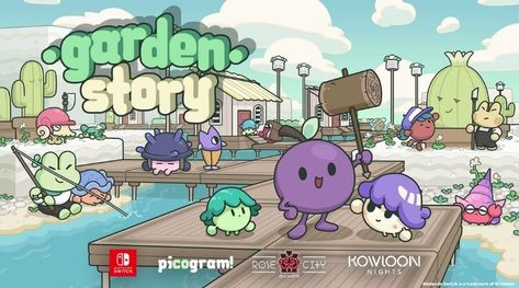 Charming Action-RPG Garden Story Blooms on Nintendo Switch, Steam in Summer 2021 Mood Board School, Game Key Art, Sky Apartment, Twitter Illustration, Cosy Gaming, Pokemon Concept Art, Pokemon Concept, Game Posters, Cozy Games