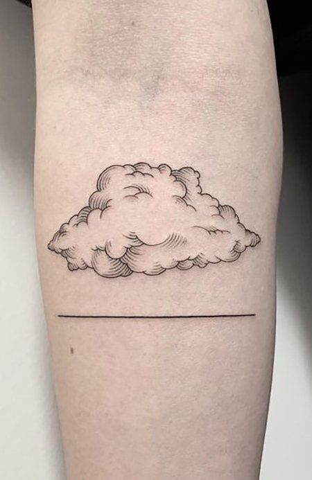 Forearm Tattoos For Men, Dr Tattoo, Cloud Tattoo Design, The Trend Spotter, Garden Tattoos, Simple Tattoos For Guys, Inner Forearm Tattoo, Cross Tattoos For Women, Cross Tattoo For Men