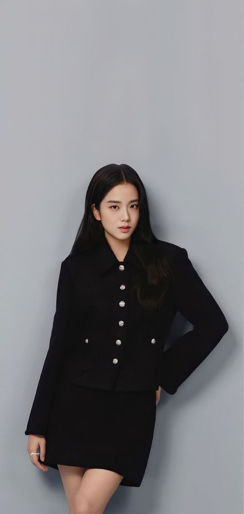 JISOO WALLPAPER Blackpink Stage Outfits, Blackpink Stage, Blackpink Black, New Zombie, Style Vision Board, Jisoo Wallpaper, Deep Winter Colors, Neat Casual Outfits, Soft Girl Style