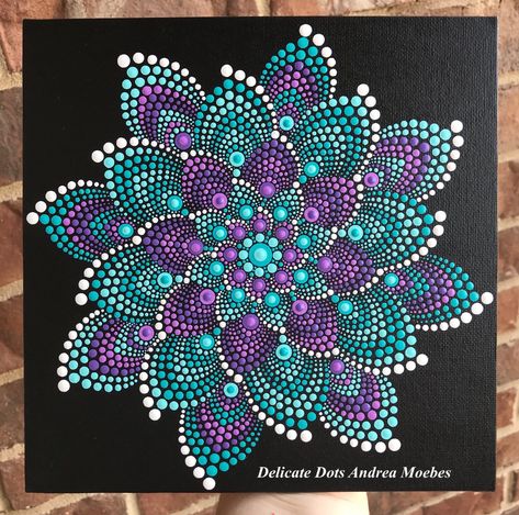 Painting Mandala, Mandala Painted Rocks, Mandala Rock Art, Mandala Canvas, Painted Mandala, Design Mandala, Mandala Art Lesson, Mandalas Drawing, Mandala Rocks