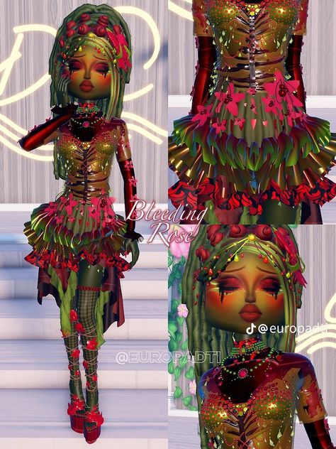 Trend Setter Dress To Impress, Top Model Dti, Dress To Impress Trendy, Top Model Fashion, Make Outfits, Dress Impress, Nature Outfits, Plant Monster, Africa Trip