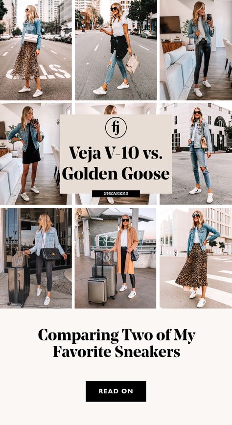 Golden Goose Spring Outfit, Veja Sneakers Outfit Spring, Outfits With Golden Goose Shoes, Veja Outfits Women, Golden Goose Work Outfit, Dresses With Golden Goose Sneakers, Styling Golden Goose, Style Veja Sneakers, V10 Veja Outfit