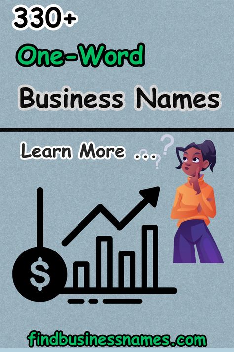 Unlock the power of simplicity with these unique one-word business names. 

Elevate your brand and make a lasting impression with a name that speaks volumes. 

Find the perfect one-word business name to set your company apart. 

#businessnames Rare Words For Business Names, One Word Brand Name Ideas, Company Names Ideas Business, One Word Business Name Ideas, Business Names Ideas Unique, Unique Company Names, Names For Companies, Company Names Ideas, Find A Business Name